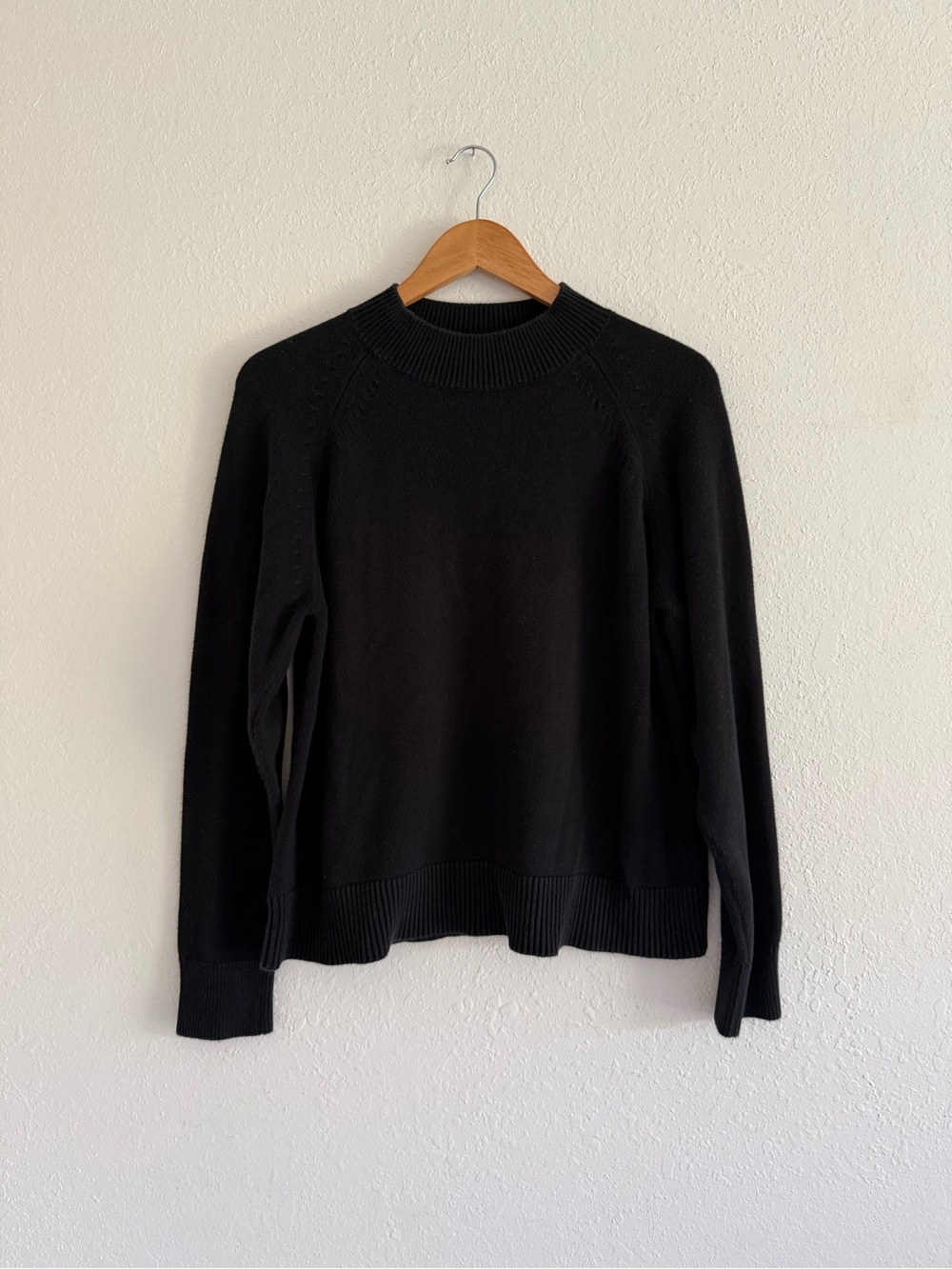 Quince Black organic cotton Sweater
